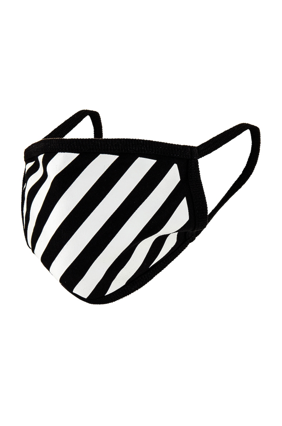 OFF-WHITE Diagonal Stripe Mask in Black | REVOLVE