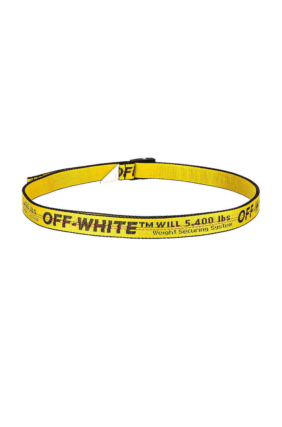 OFF-WHITE Classic Mini Industrial Belt in Yellow