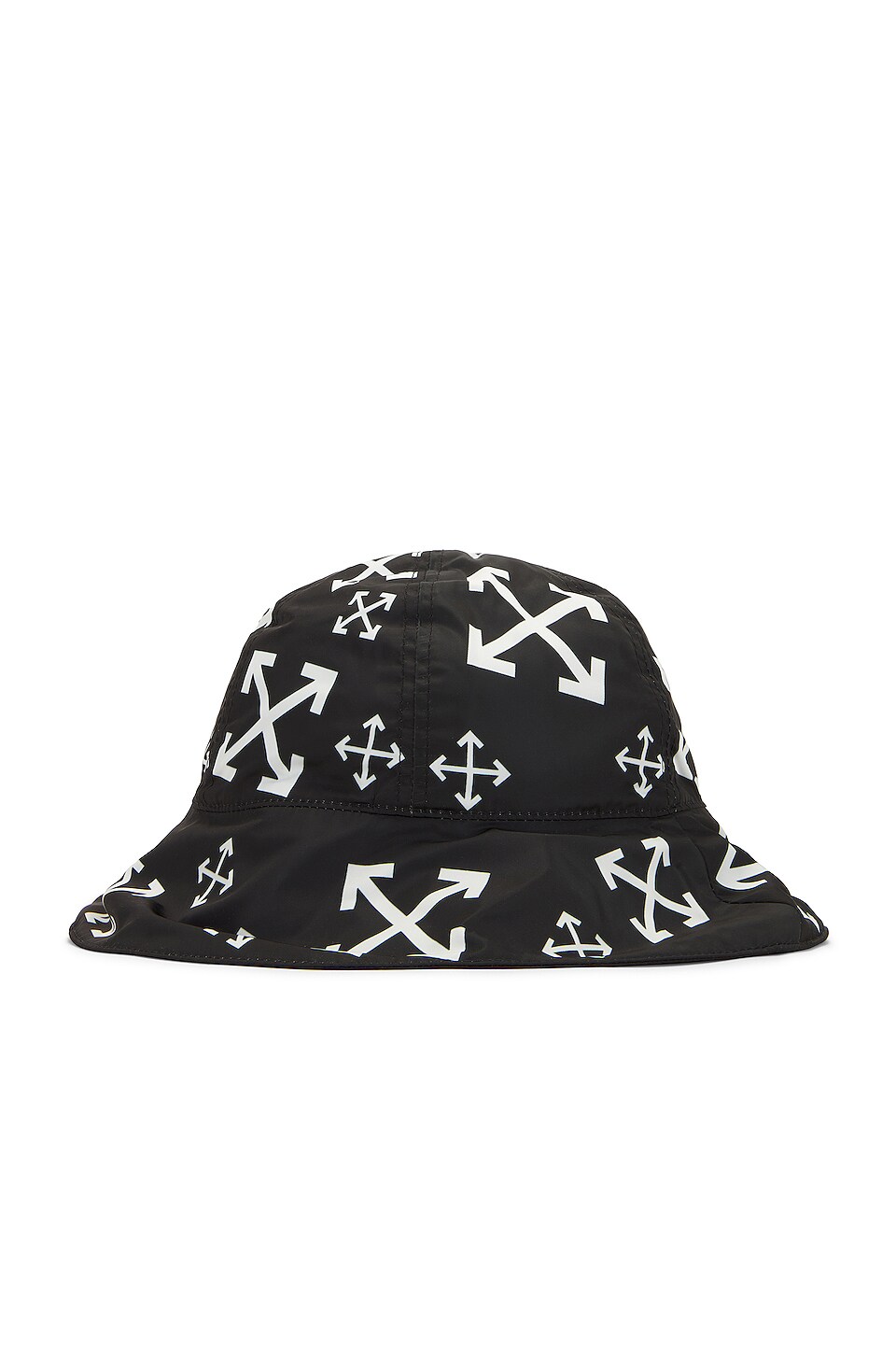 OFF-WHITE Multi Arrows Bucket Hat in Black & White