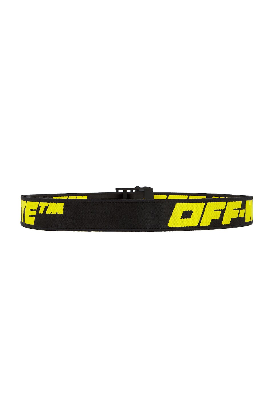 OFF-WHITE Tape Industrial Belt in Black & Yellow