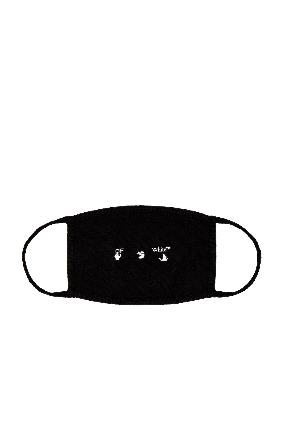 OFF-WHITE Logo Mask in Black