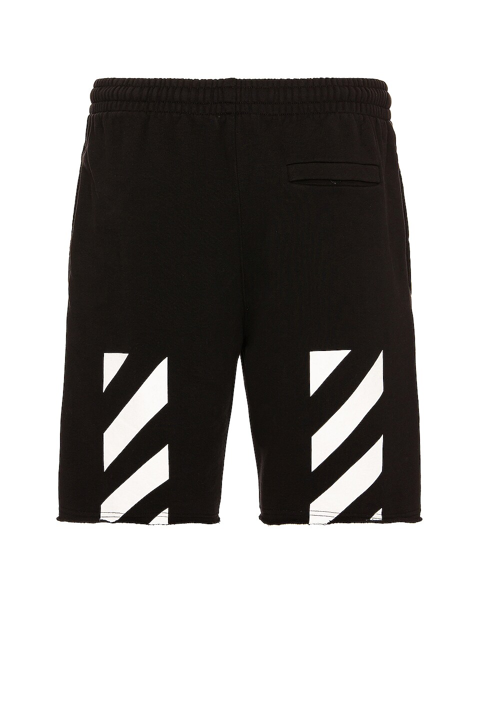 OFF-WHITE Diagonal Helvetica Sweat Shorts in Black