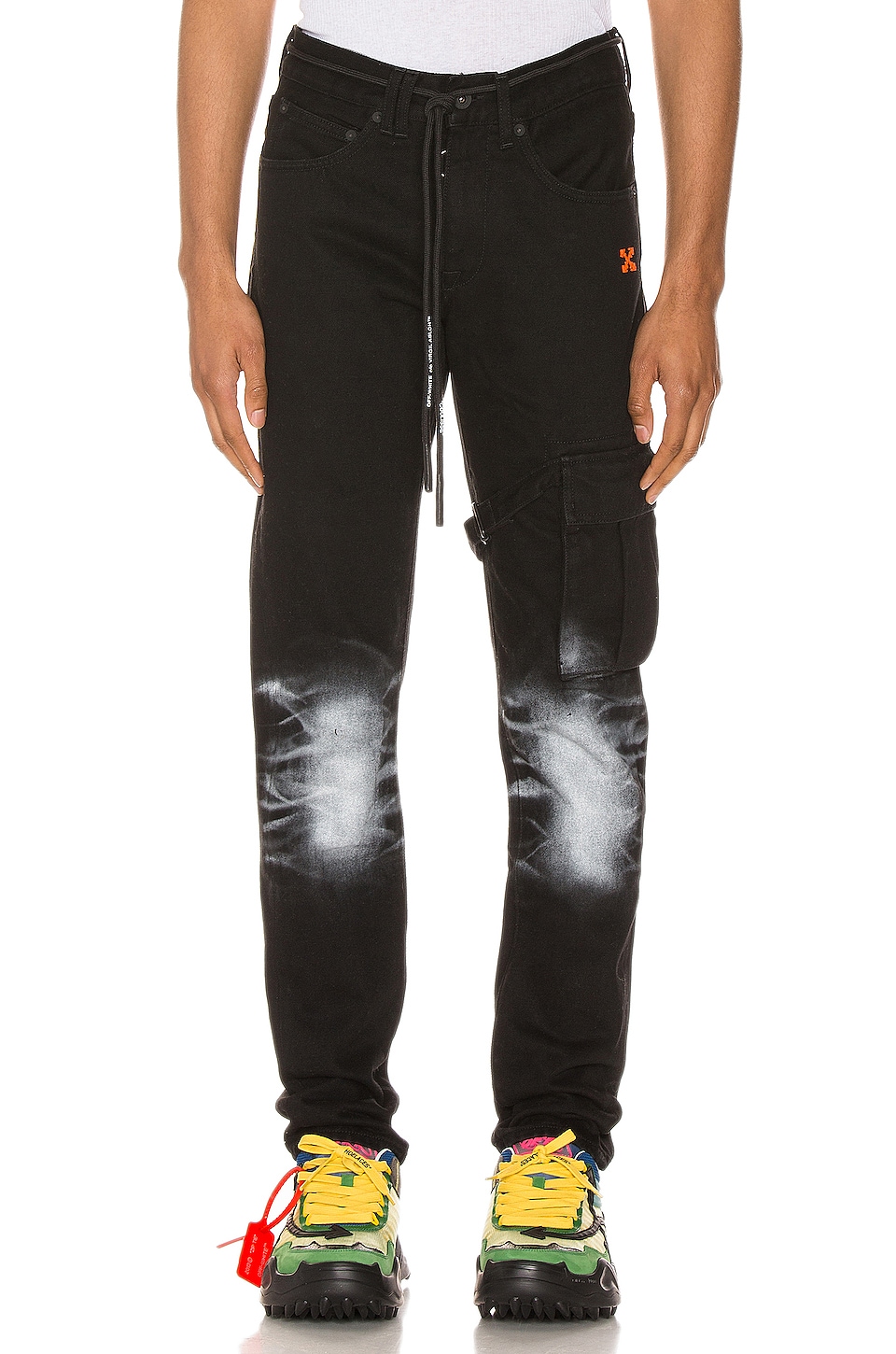 OFF-WHITE Slim Asymmetric Jeans in 