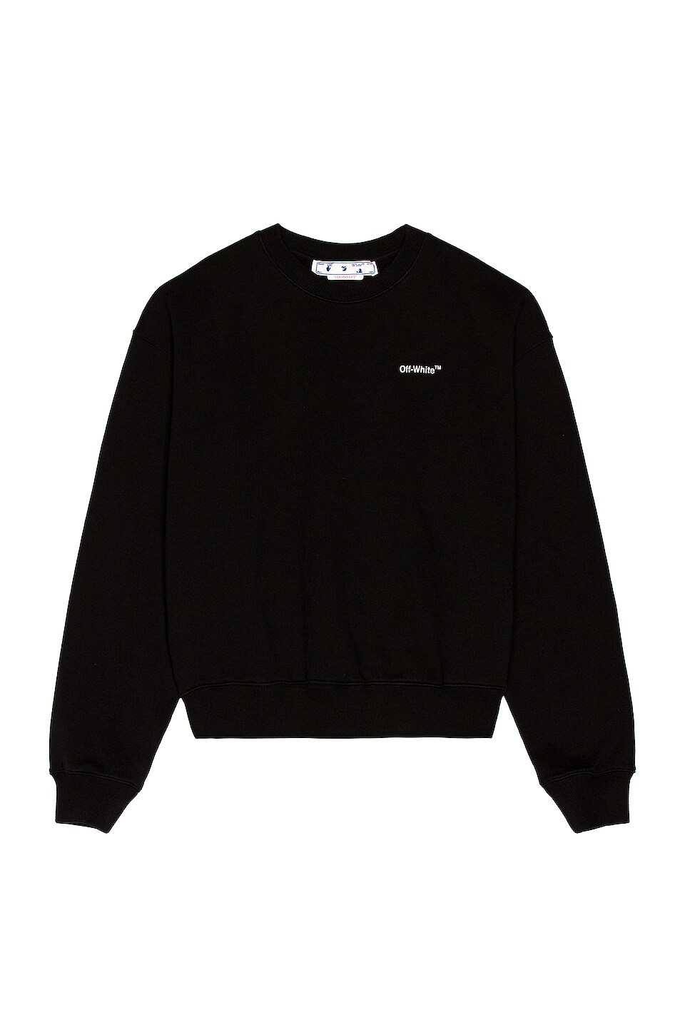 OFF-WHITE Caravag Arrow Over Crewneck in Black & White