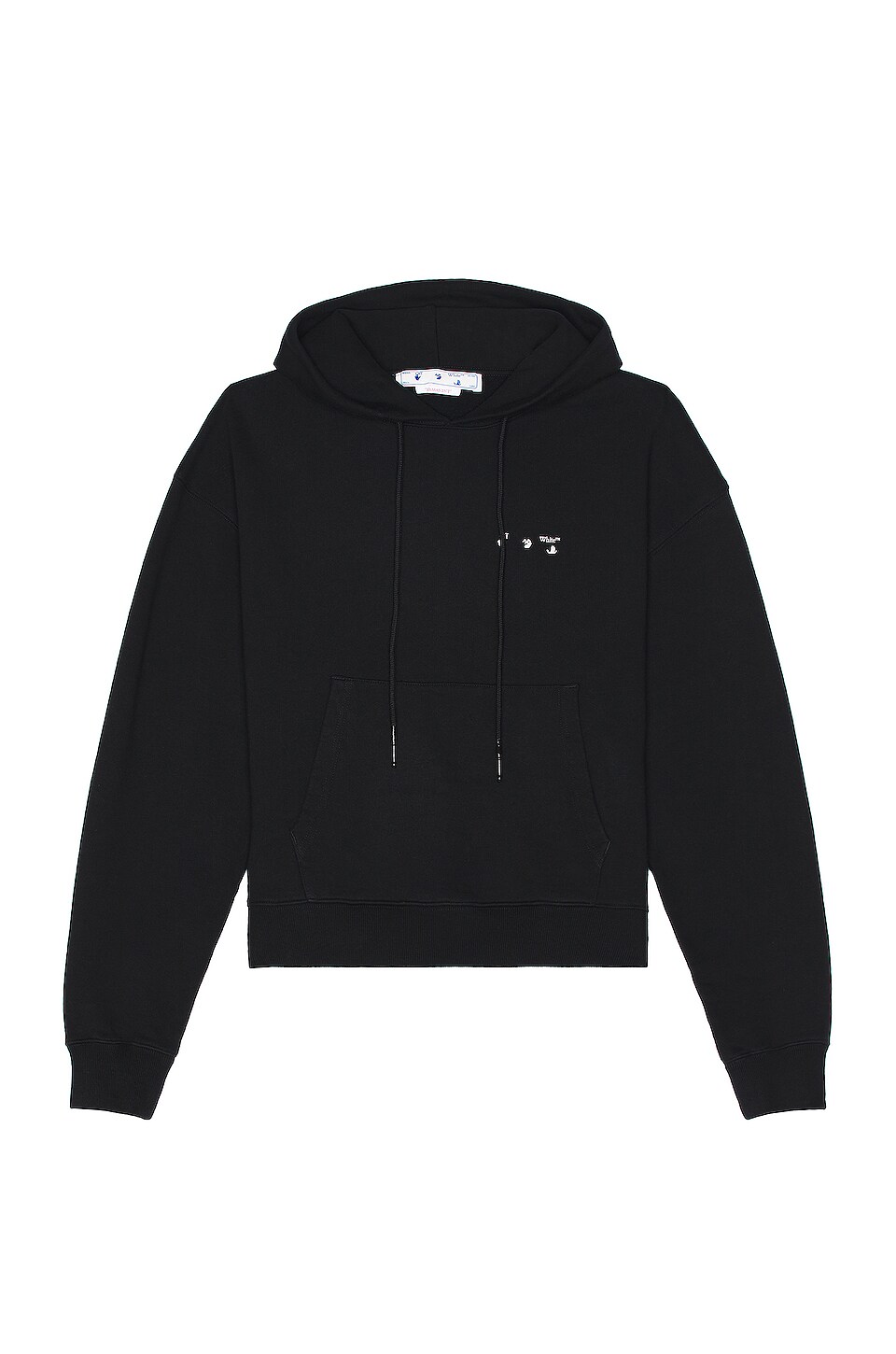 OFF-WHITE Caravag Paint Over Hoodie in Black & White