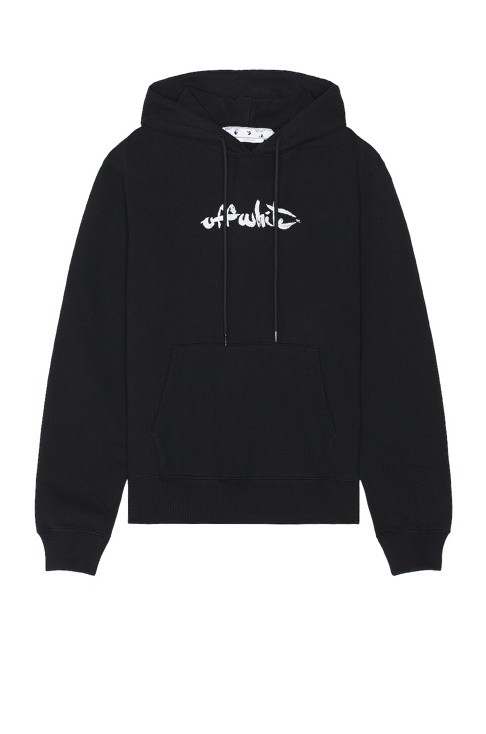 OFF-WHITE Paint Arrow Slim Hoodie in Black & White