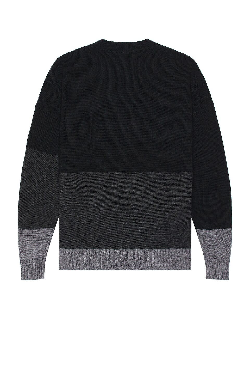 OFF-WHITE Color Block Off Crewneck in Black & White