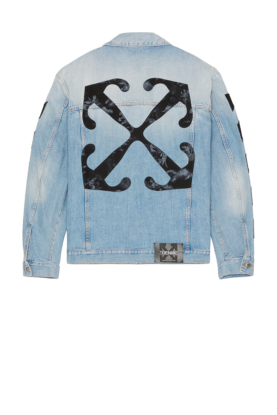 Fresco Diagonal Arrow Denim Jacket - Thumbnail 3