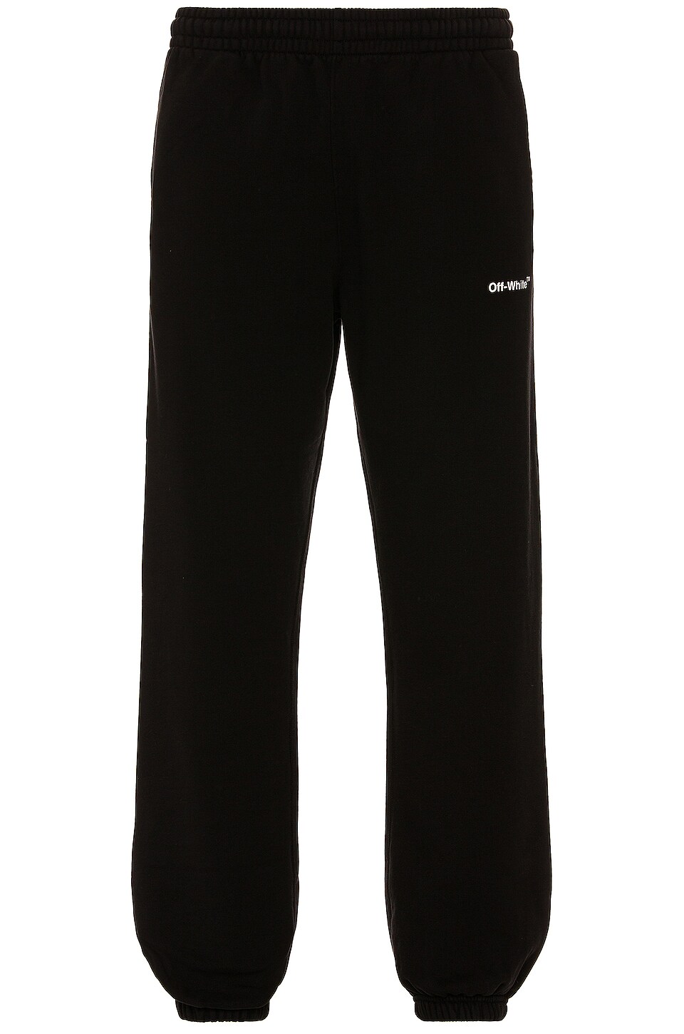 OFF-WHITE Diagonal Helvetica Sweatpant in Black & White