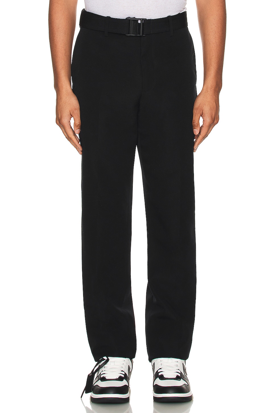 Y's for men Wool Gabardine Tapered Pants (Trousers) Black S | PLAYFUL