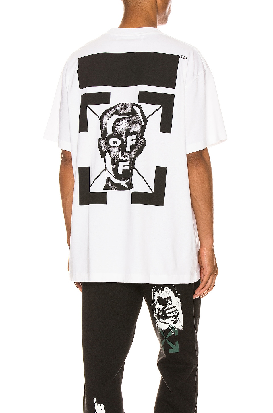 OFF-WHITE Masked Face Over Tee in White & Black | REVOLVE