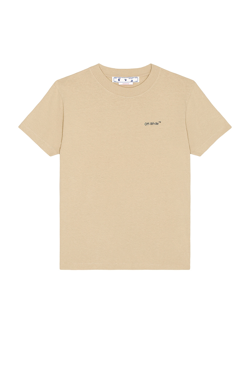 OFF-WHITE Caravaggio Arrow Slim Tee in Dark Sand