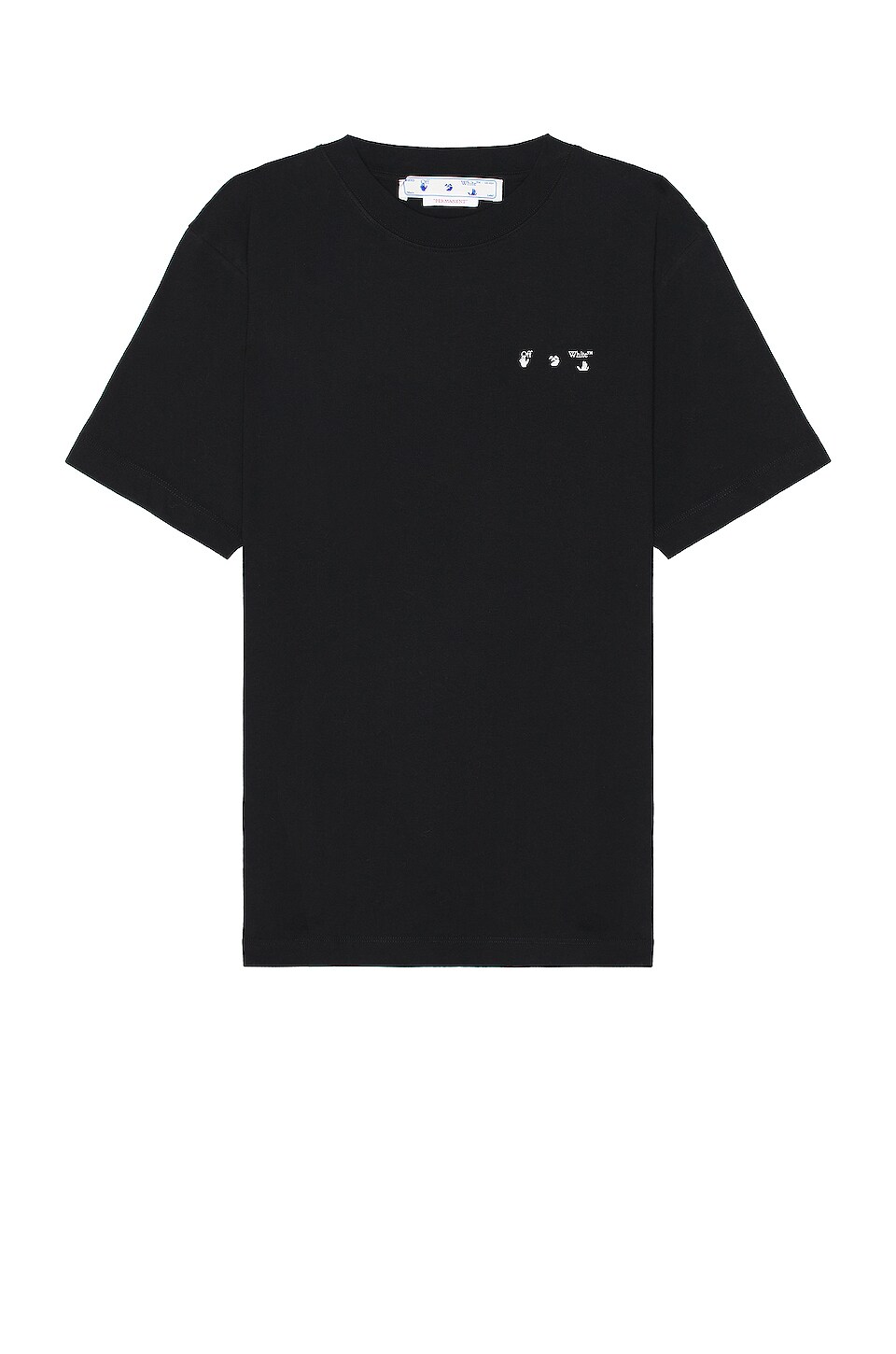 OFF-WHITE Caravag Paint Slim S/s Tee in Black & White