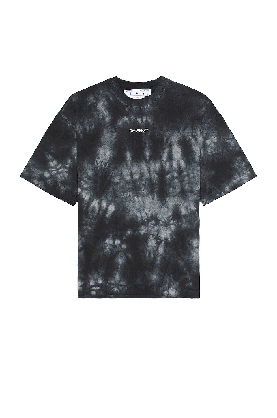 OFF-WHITE Arrow Tie Dye Over Short Sleeve T-Shirt in Warm Grey