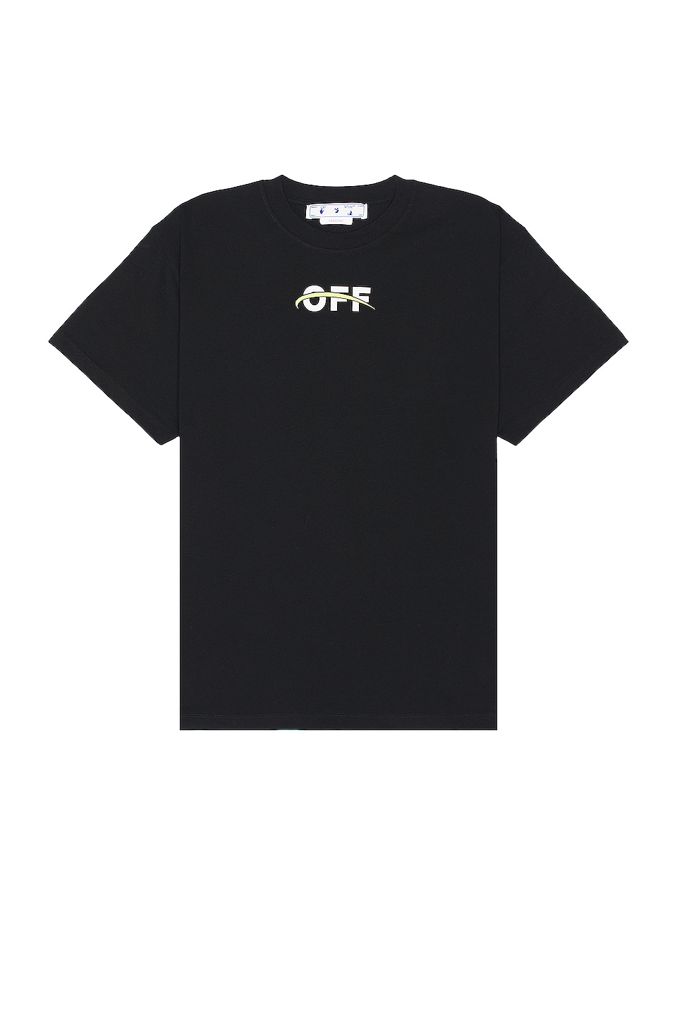OFF-WHITE Industrial Over Short Sleeve T-Shirt in Black & White