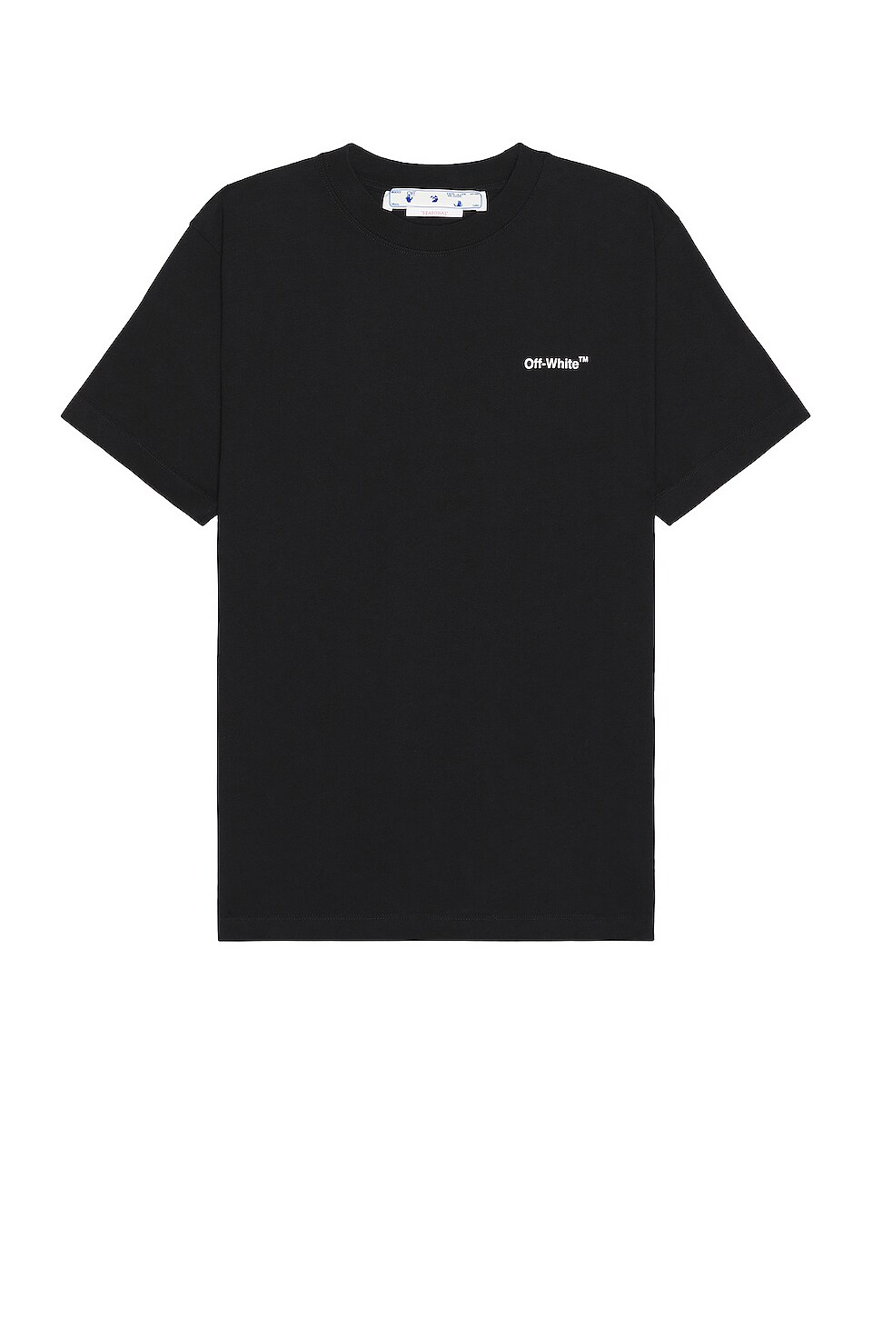 OFF-WHITE Chain Arrow Slim Short Sleeve T-Shirt in Black & White