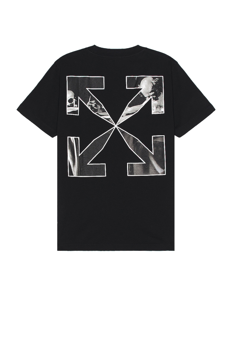 OFF-WHITE Caravag Arrow Short Sleeve Tee in Black & White | REVOLVE