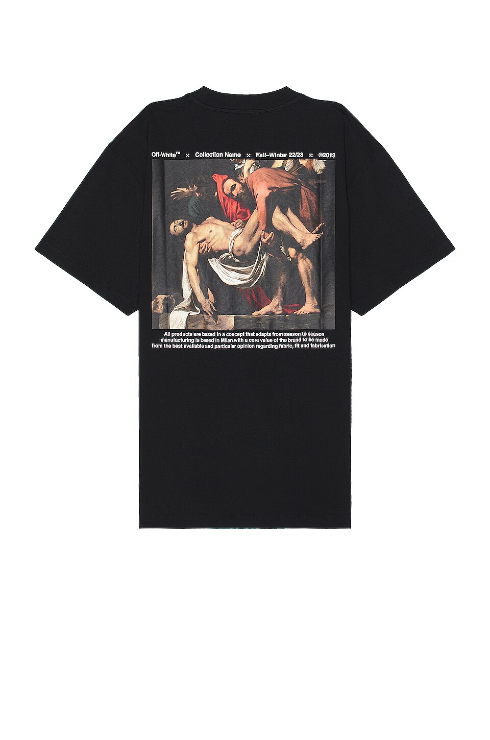 OFF-WHITE Graphic Short Sleeve Tee in Black