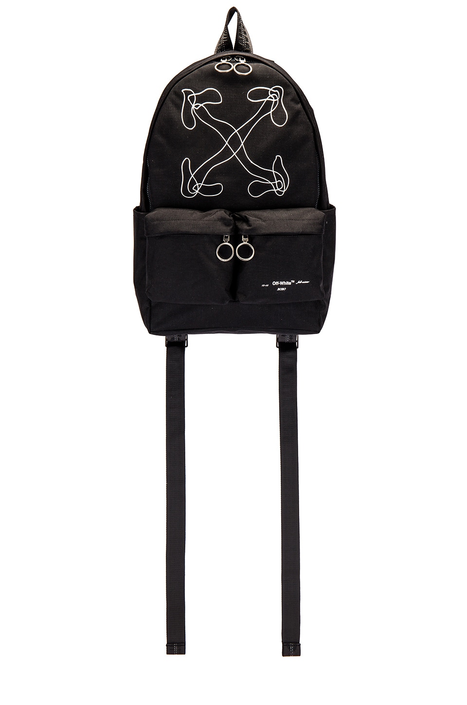 off white abstract arrows backpack