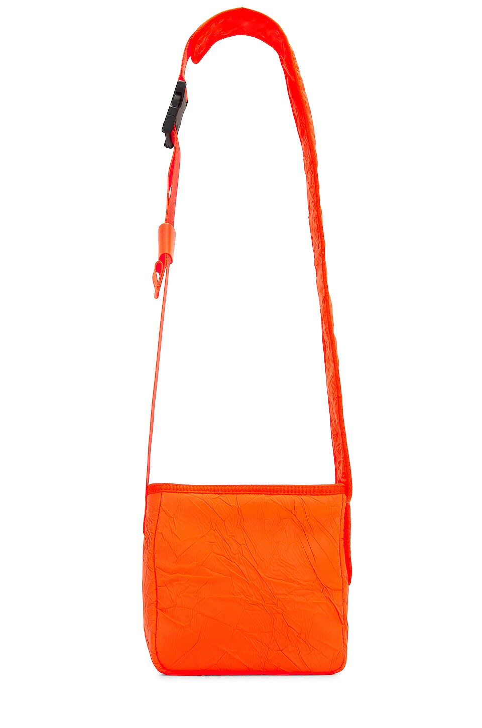 OFF-WHITE Off Core Crinkle Crossbody Bag in Orange Fluo White