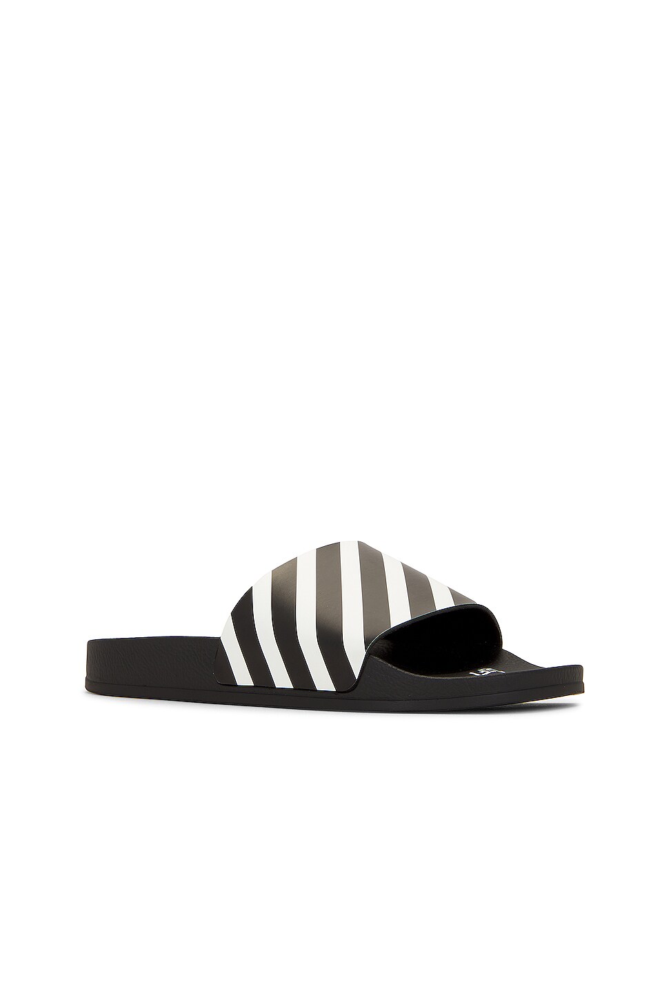 OFF-WHITE Diagonal Slides in Black & White