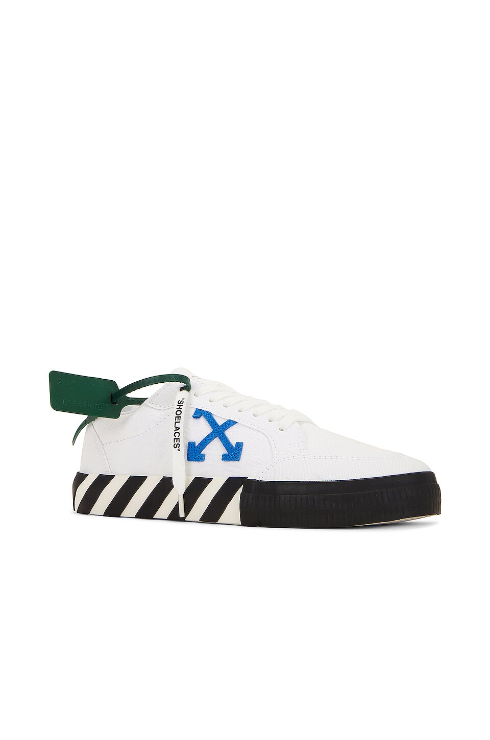 OFF-WHITE Low Top Sneakers in White & Blue