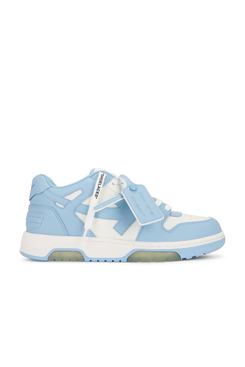 OFF-WHITE Out Of Office Sneaker In White & Light Blue in White & Light ...