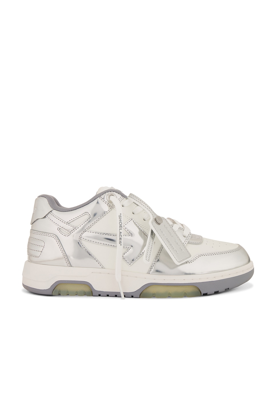 off-white Out Of Office Mirror レザー スニーカー 人気 Off-White Men's Out of Office Mirror Leather Sneakers