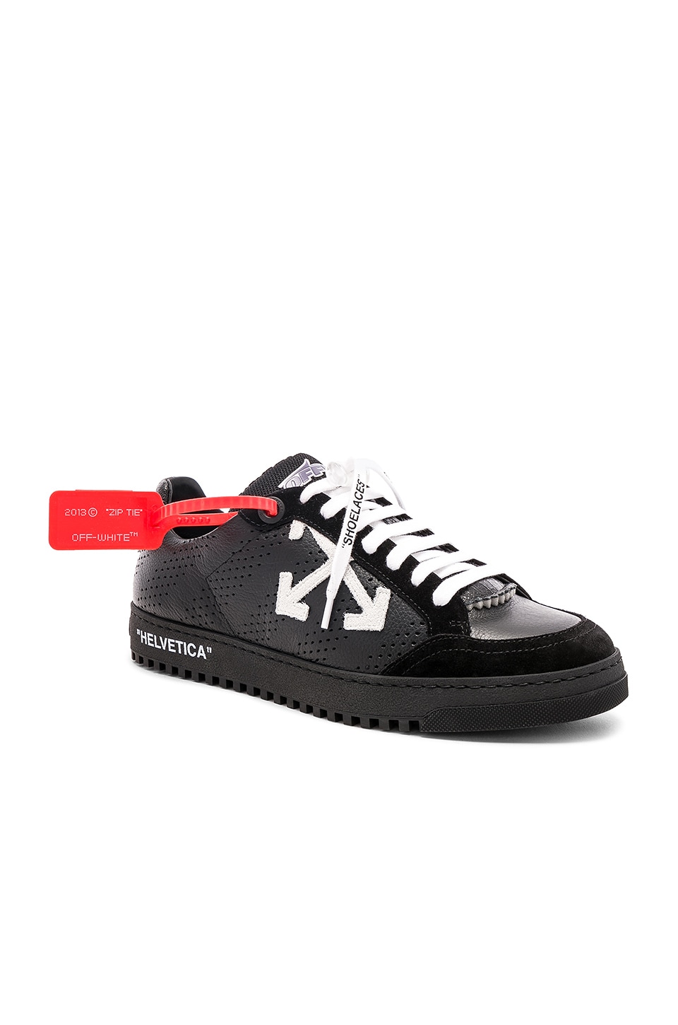 off white low sneakers black