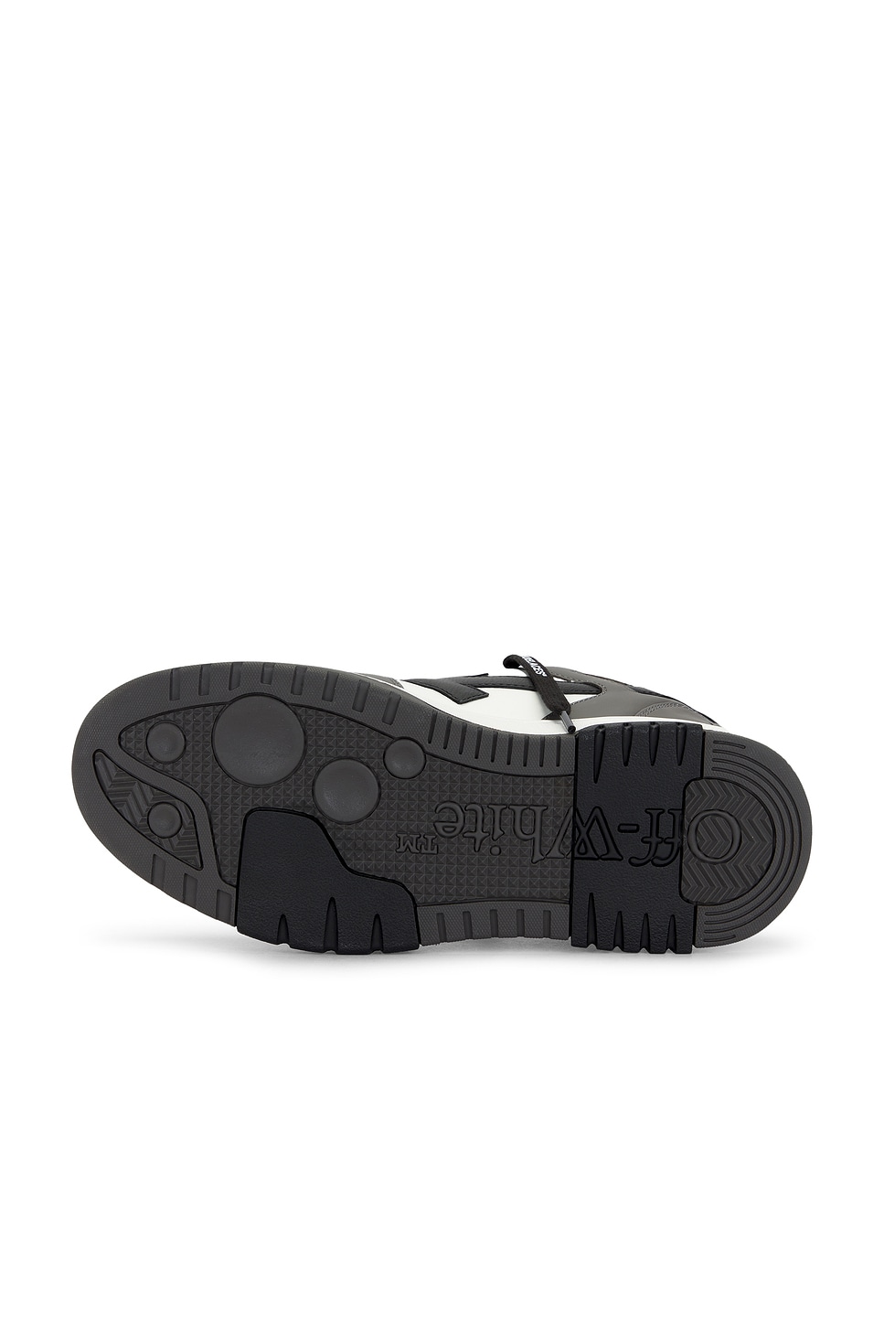 OFF-WHITE Out Of Office Calf Leather Sneaker in Dark Grey | REVOLVE