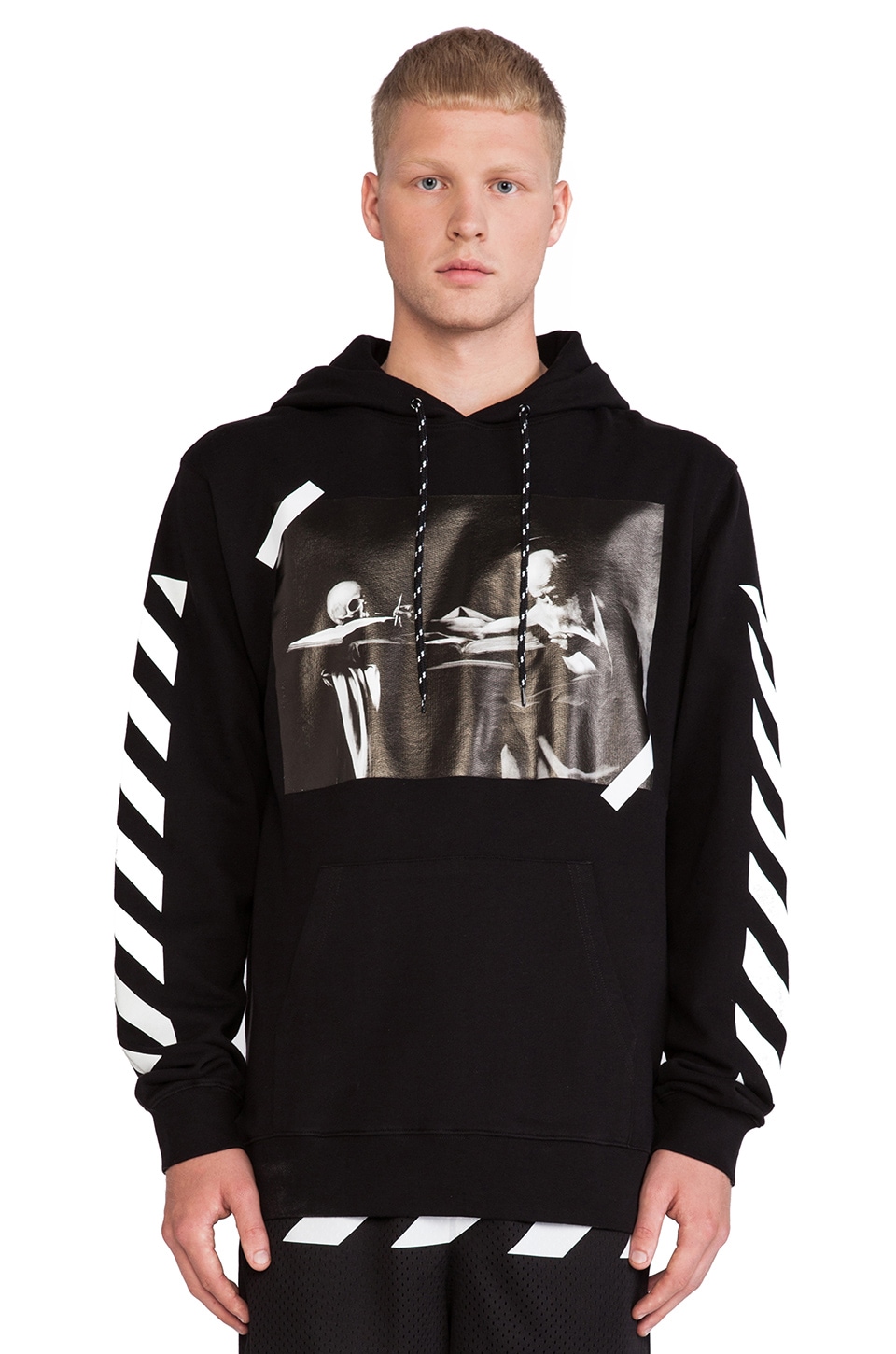 OFF-WHITE Graphic Hoodie in Black | REVOLVE