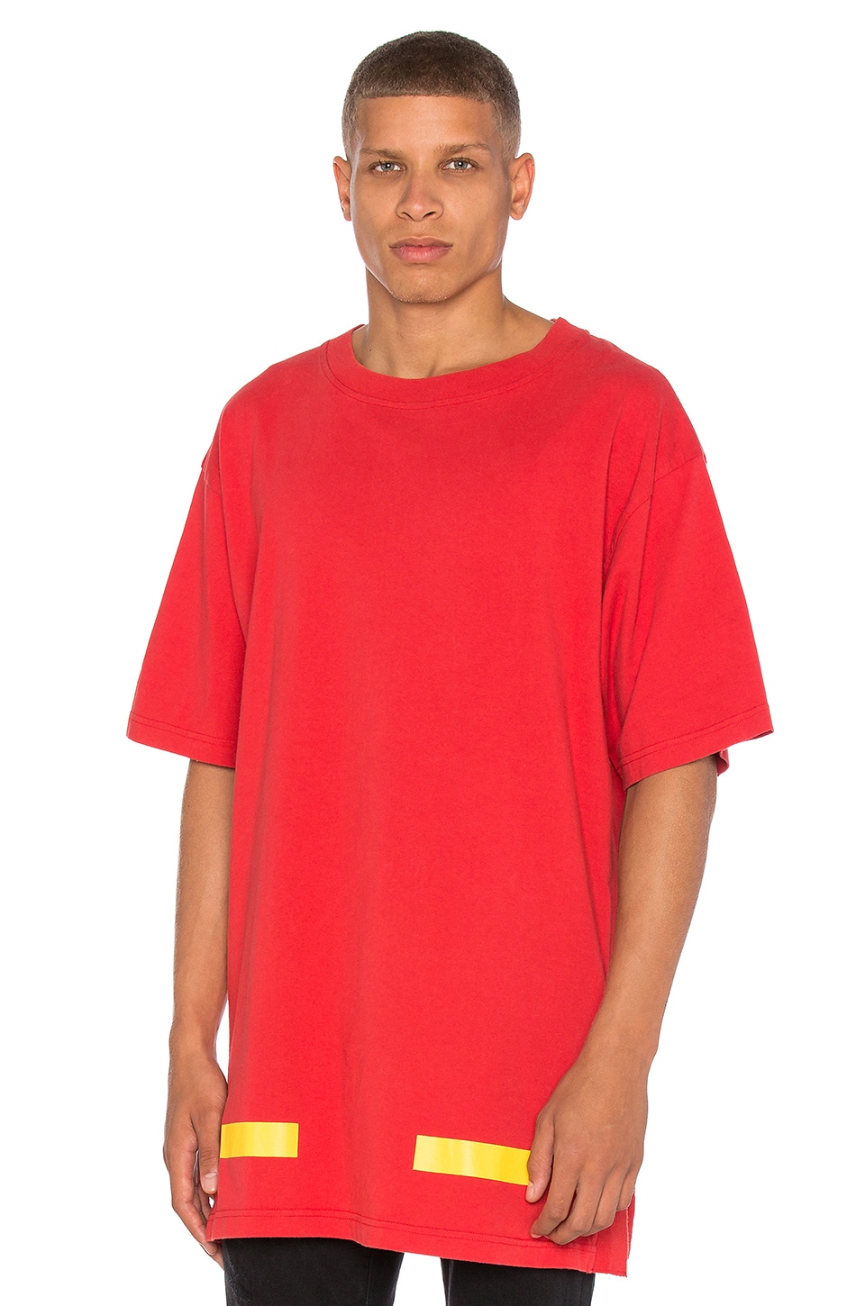 off white red tee