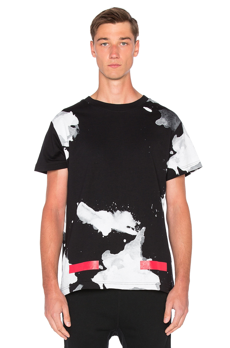 OFF-WHITE Liquid Spots Tee All Red REVOLVE