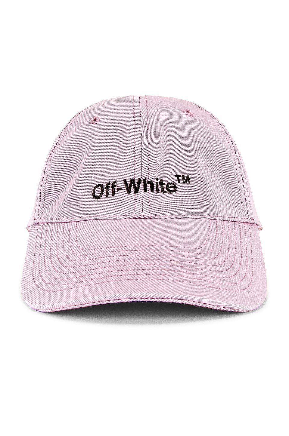 OFF-WHITE Helvetica Logo Baseball Hat in Lilac