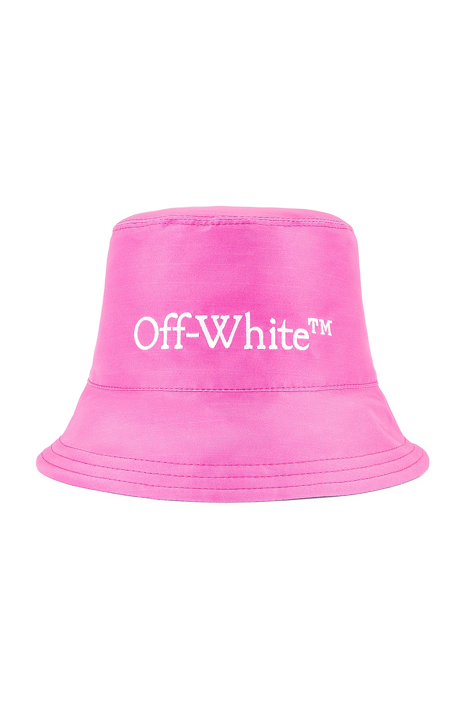 OFF-WHITE Reversible Logo Bucket Hat in Fuchsia | REVOLVE