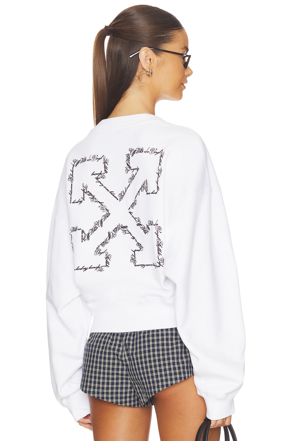 Embroidered Arrow Script Sweatshirt - thumbnail 2