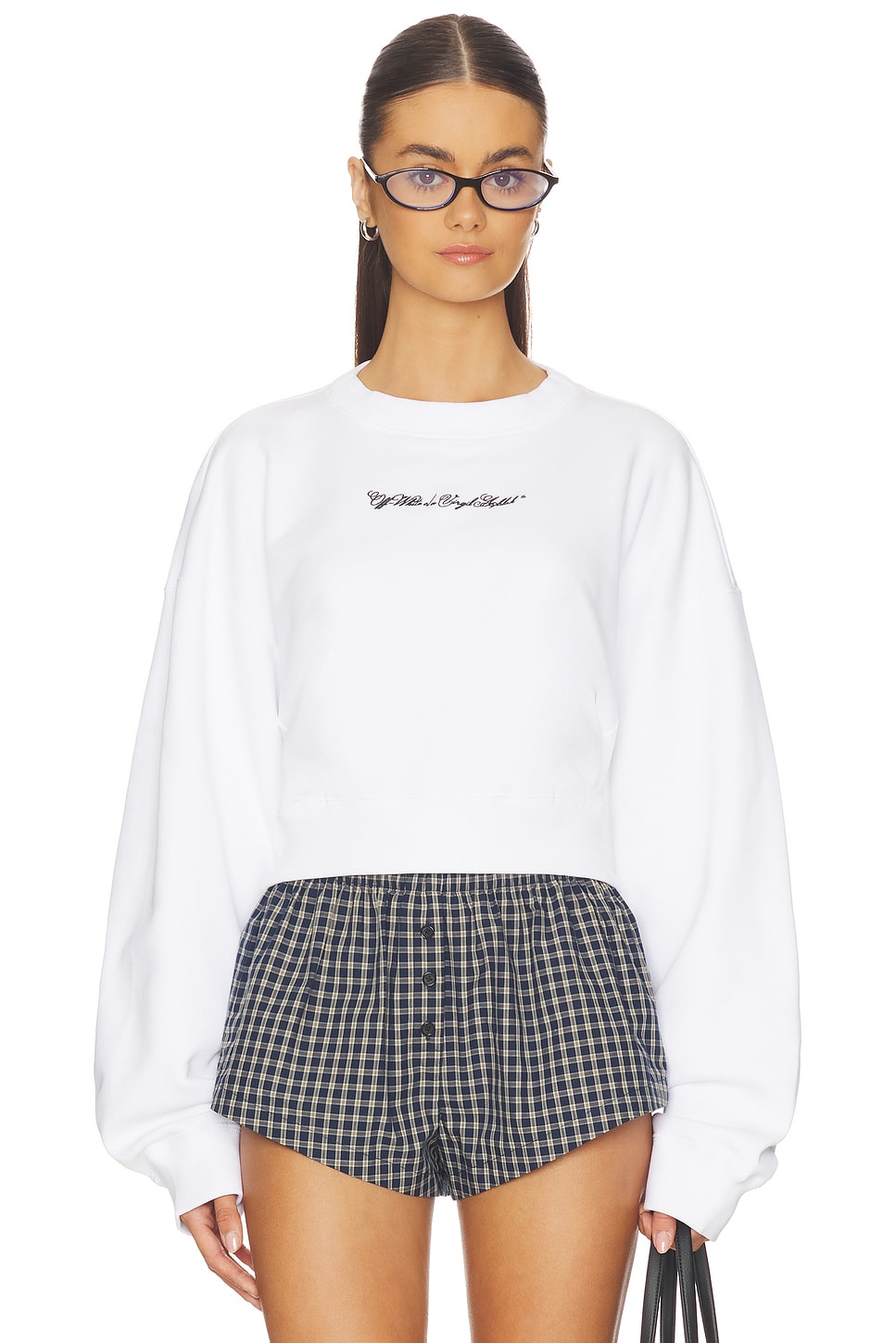 Embroidered Arrow Script Sweatshirt - thumbnail 3