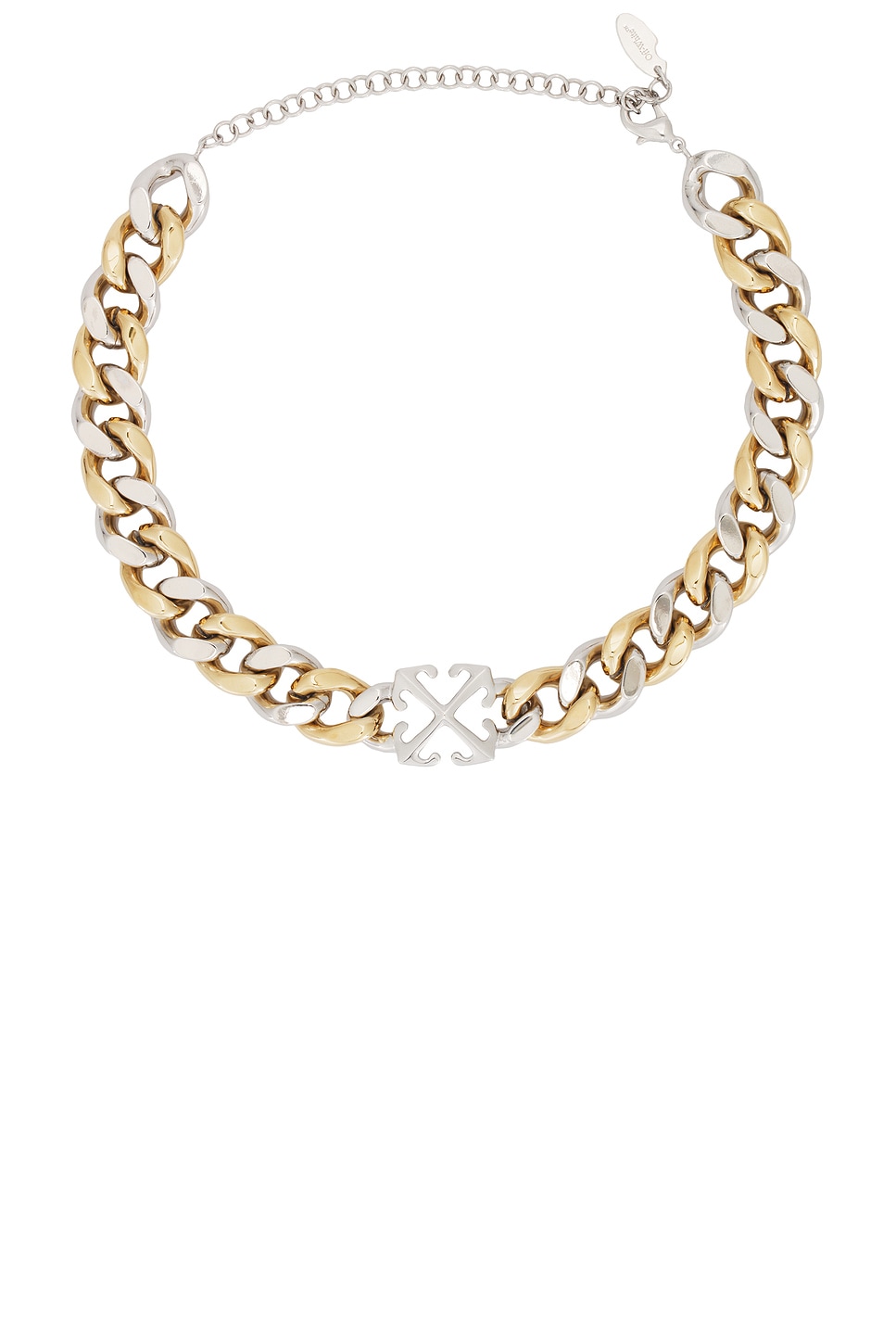 【Off-White】ゴールド アロー チェーンネックレス ARROW NECKLACE SILVER/GOLD OMOB019R21MET001 ネックレス