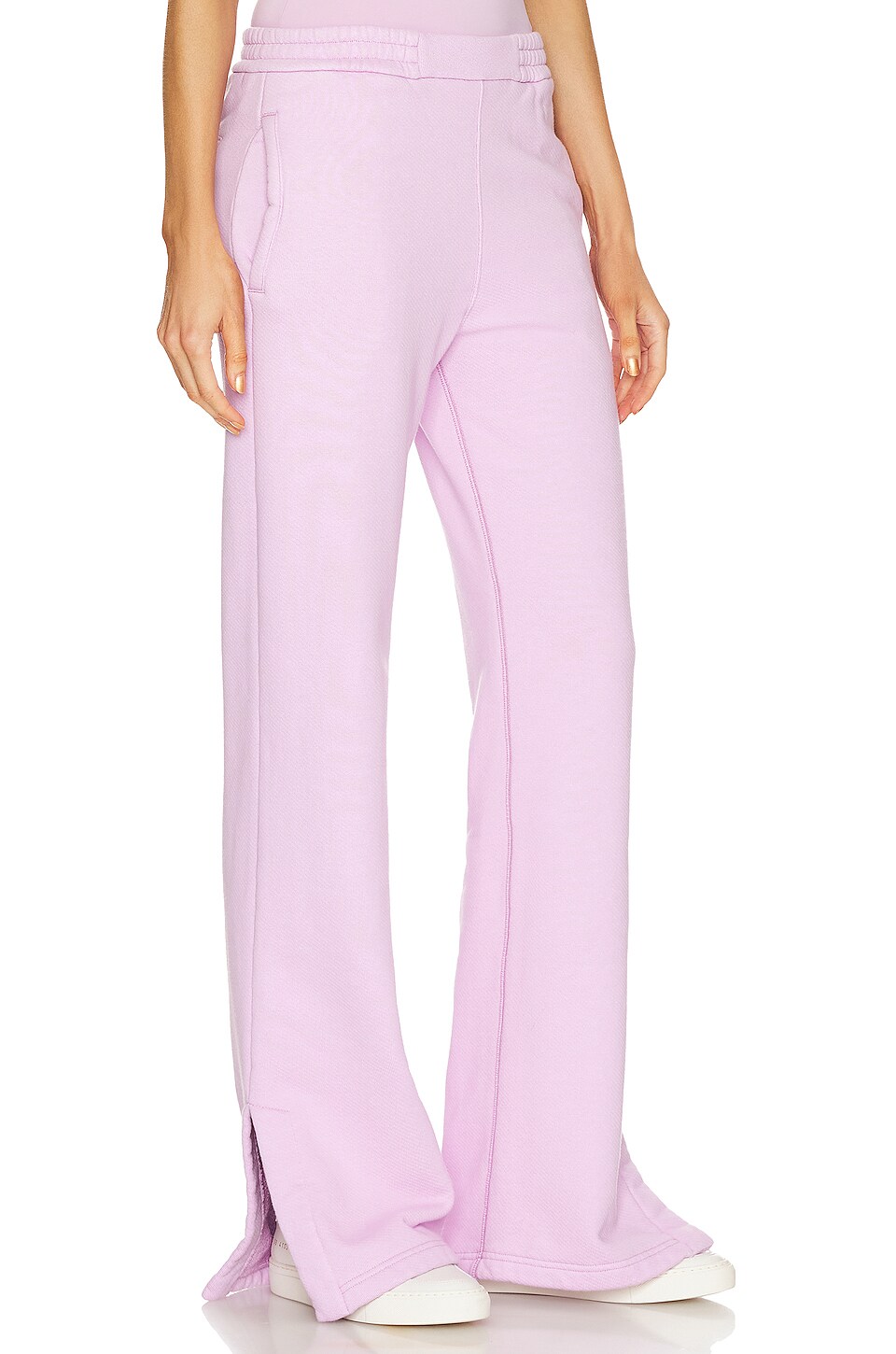 OFF-WHITE Diag Tapered Sweatpant in Lilac Fuchsia