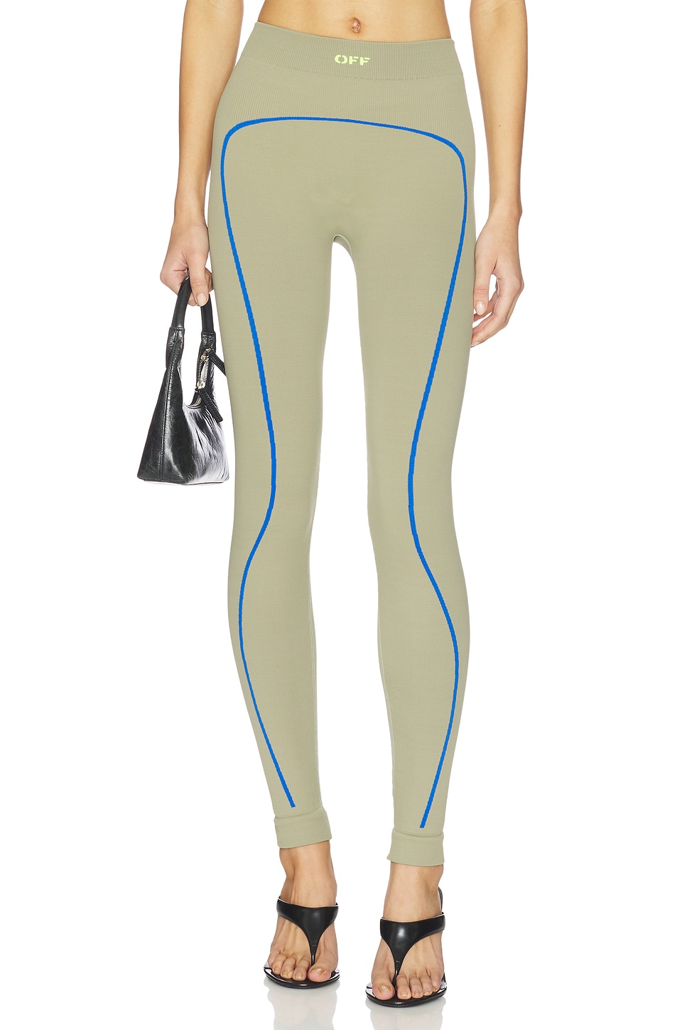 OFF-WHITE ARROW レギンス - Green Lime | REVOLVE