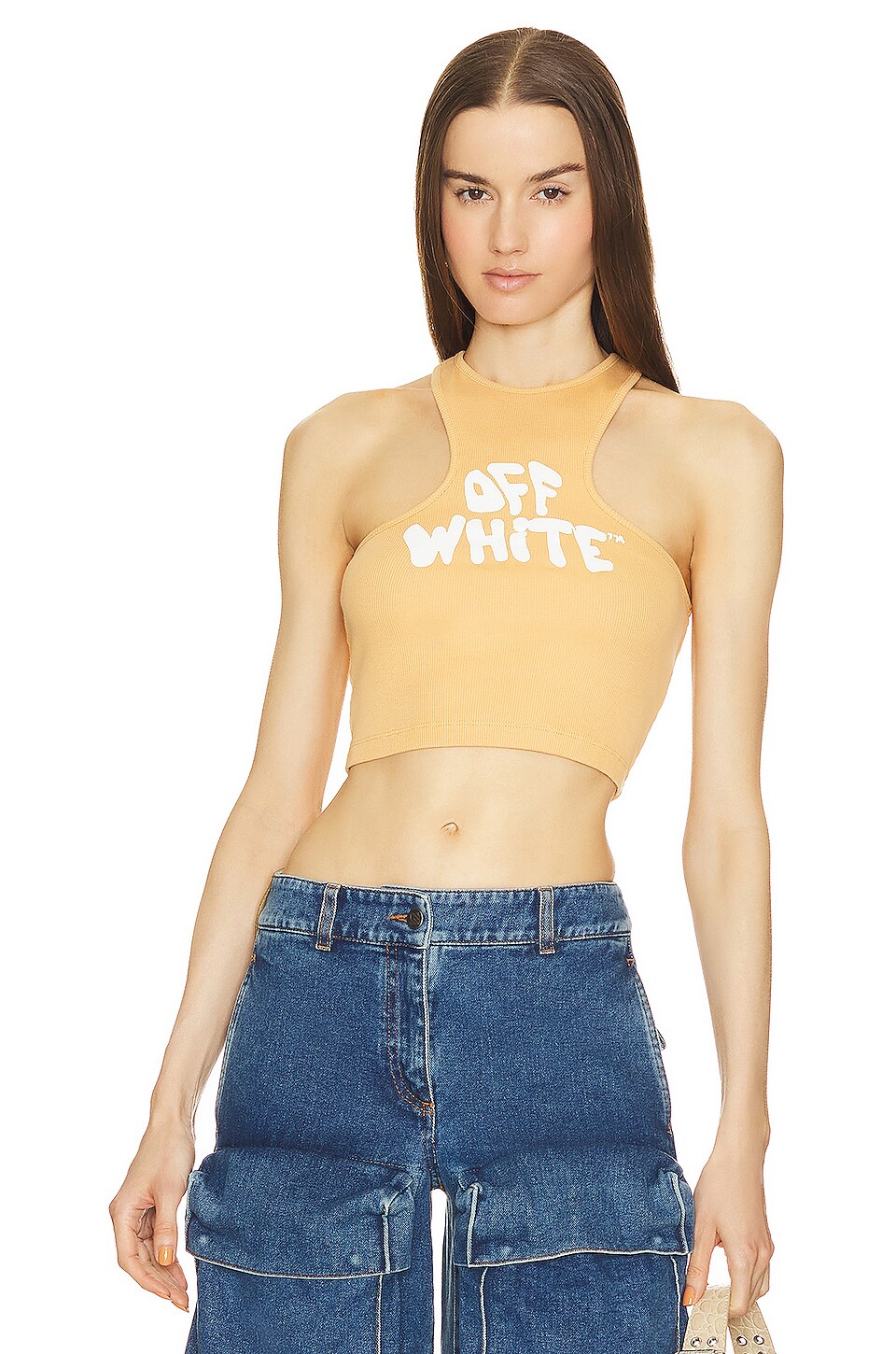 Off White Off Stamp Rib Rowing Top Owad086f23jer001 1001