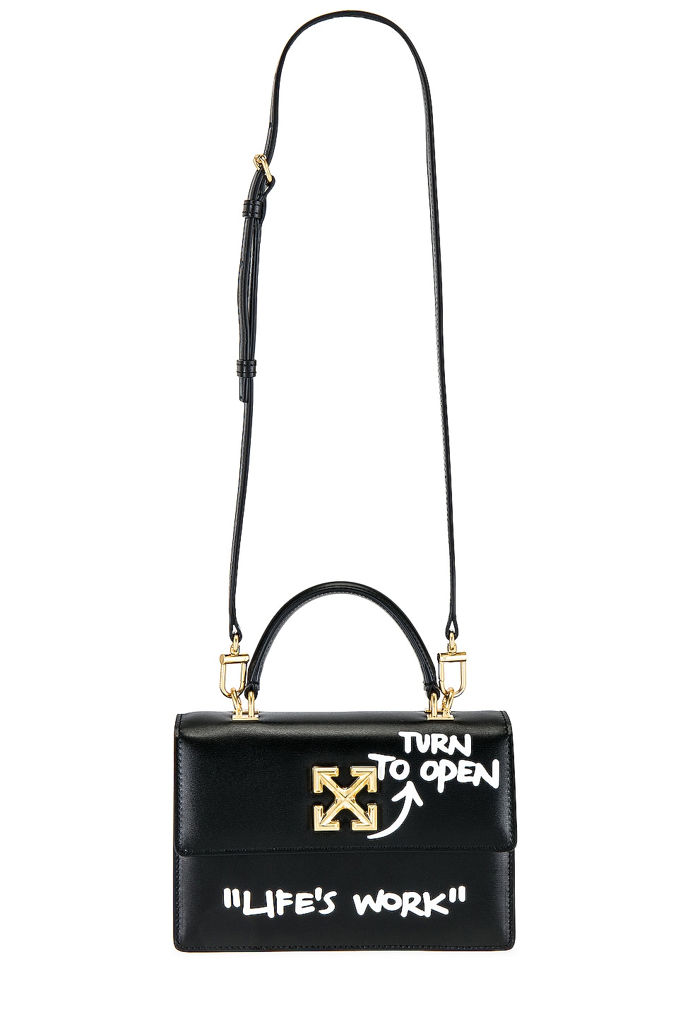 OFF-WHITE СУМКА JITNEY 1.4 в цвете Black u0026 White | REVOLVE