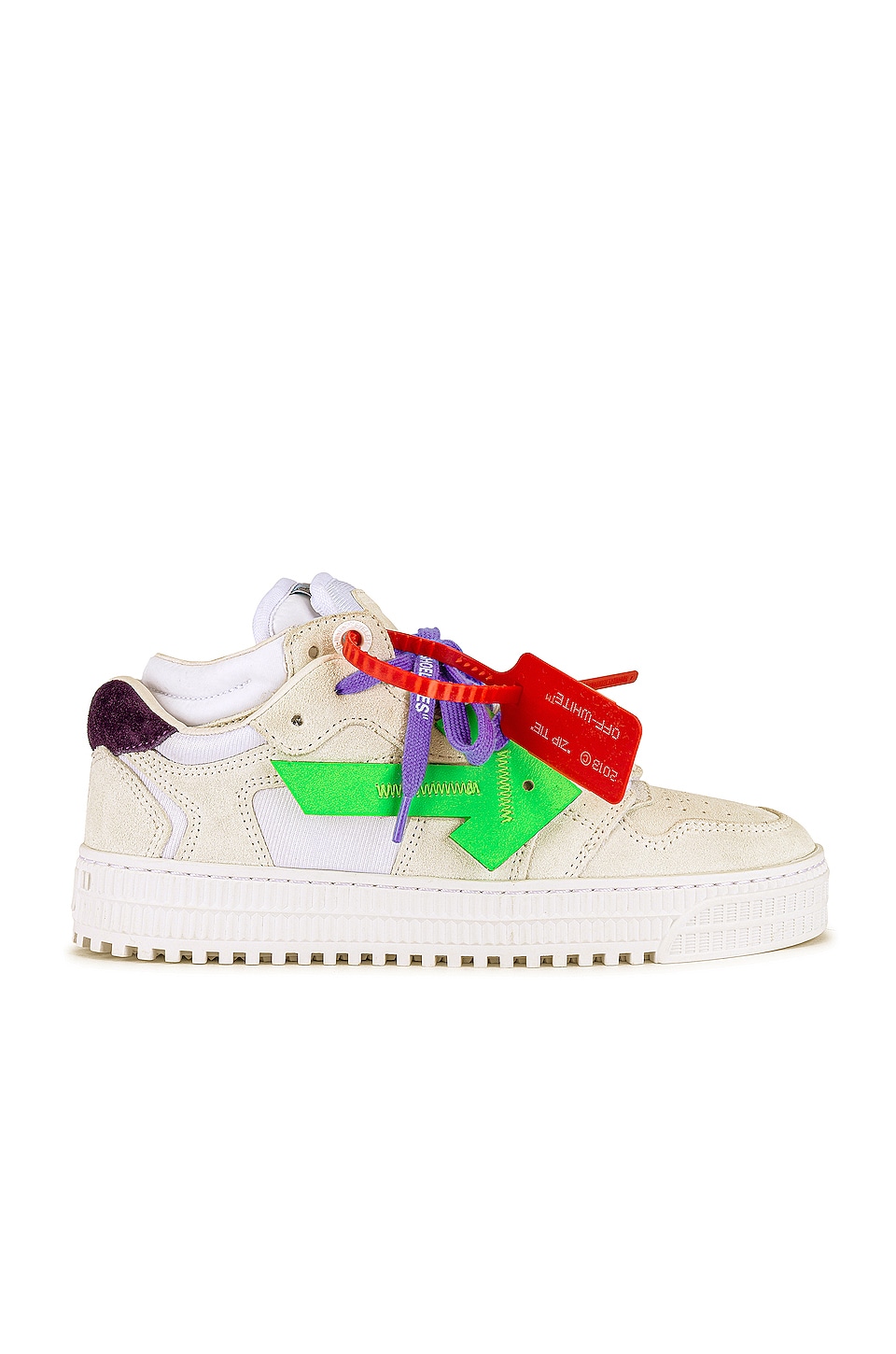 OFF-WHITE Off Court Low Sneakers in White Multicolor