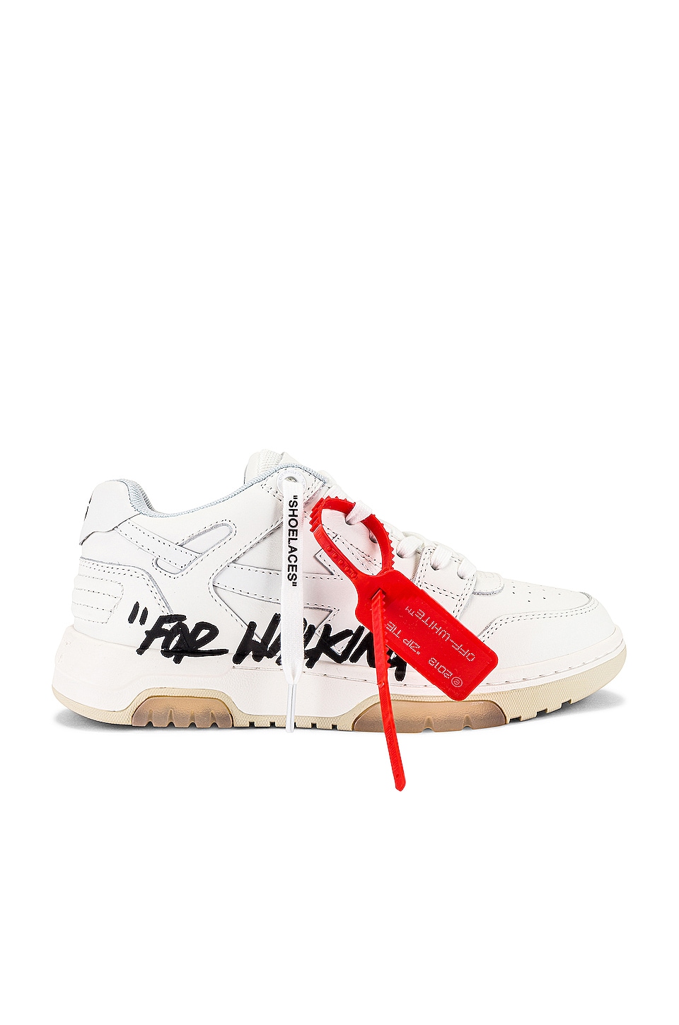 OFF-WHITE For Walking Out Of Office Sneaker in White & Black | REVOLVE