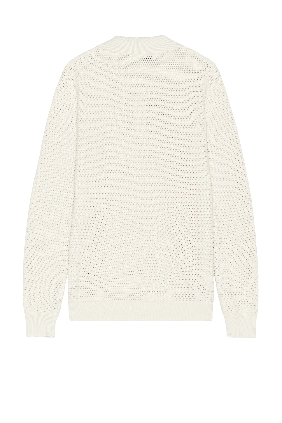 Mesh Long Sleeve Polo - Thumbnail 2