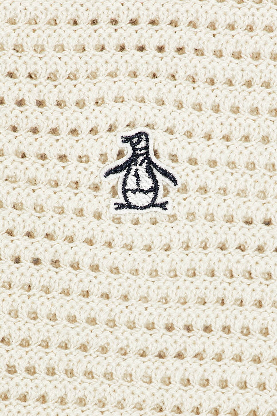 Mesh Long Sleeve Polo - Thumbnail 3