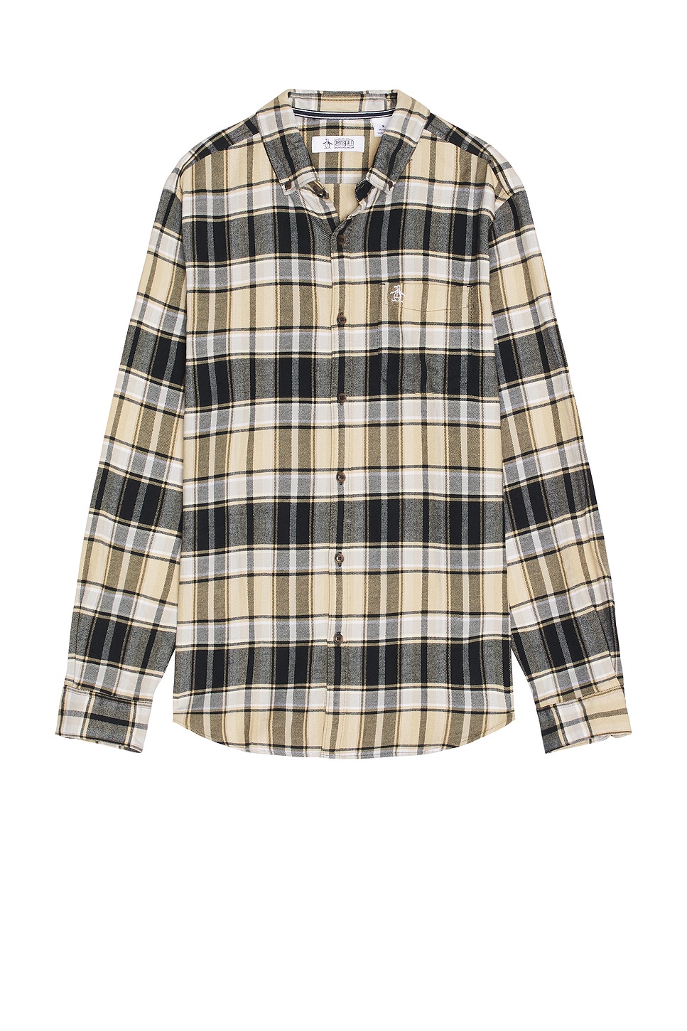 Long Sleeve Plaid Shirt - Thumbnail 1