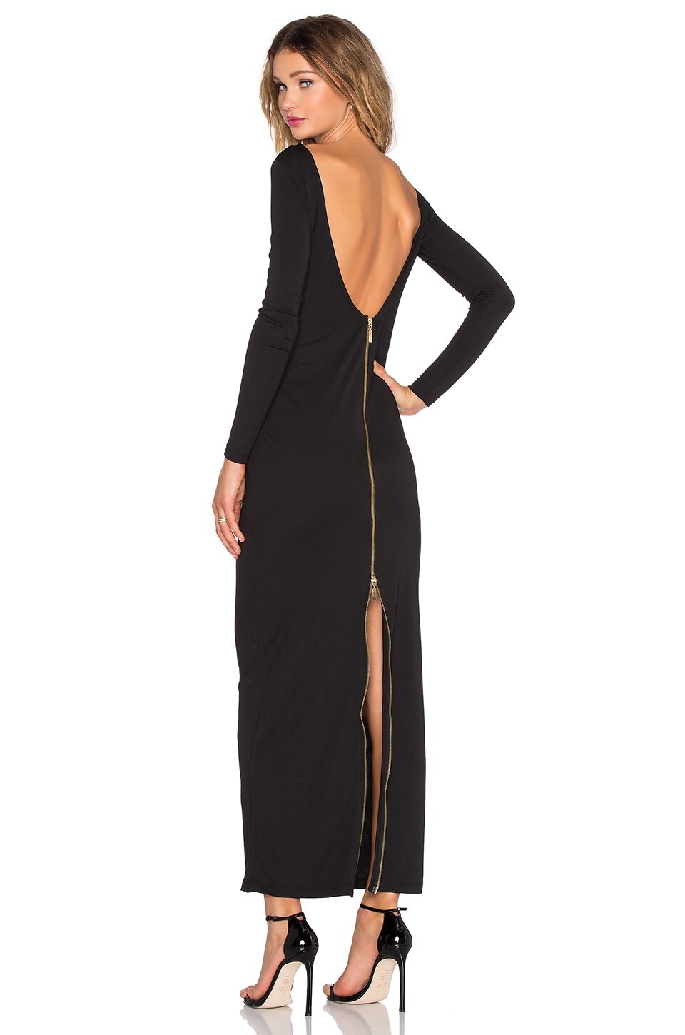 OLCAY GULSEN Dempt Maxi Dress in Black | REVOLVE