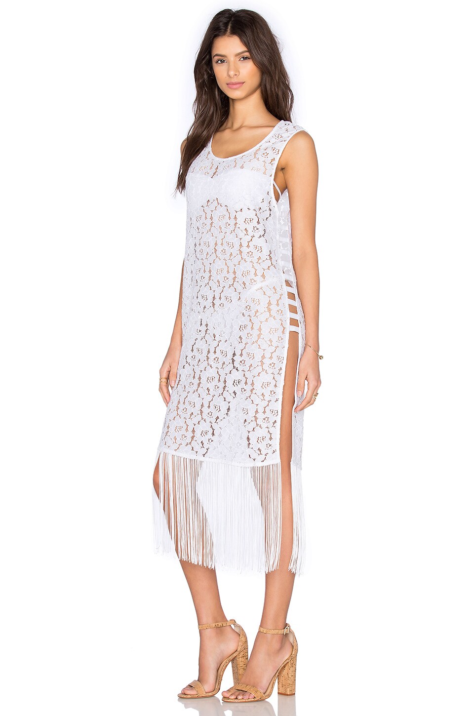 lace fringe dress