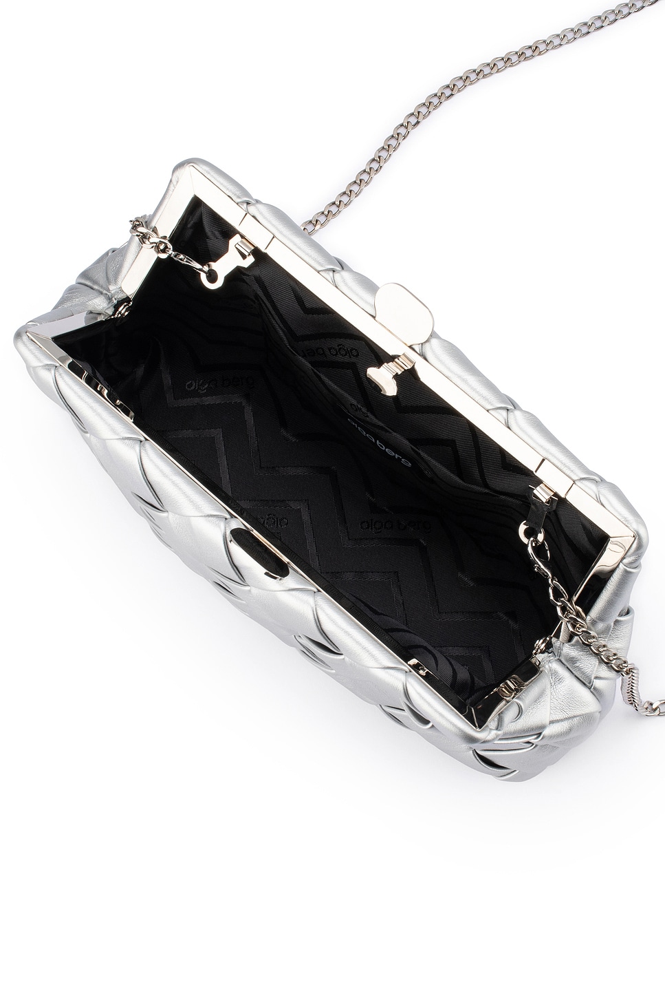 olga berg Quinn Woven Clutch
